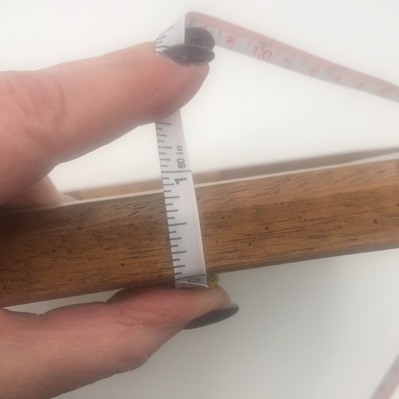 VTG Octagonal Mirror with Wood Frame 11" - Picture 5 of 5